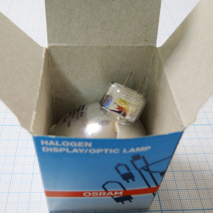Лампа галогенная (галогеновая) Osram HLX 64634 15V 150W GZ6,35 Фото товара Лампа галогенная (галогеновая) Osram HLX 64634 15V 150W GZ6,35