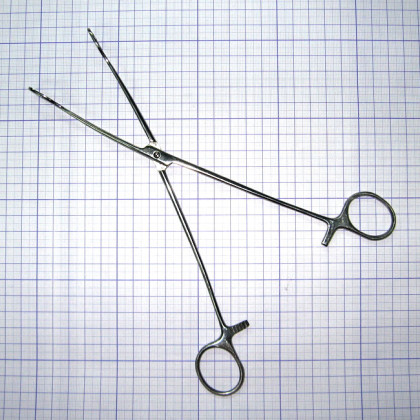 Щипцы кишечные окончатые для взрослых 240 мм Фото товара Щипцы кишечные окончатые для взрослых 240 мм