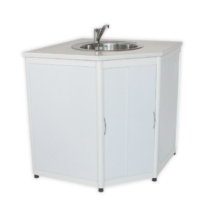 Тумба стоматологическая с угловой мойкой Фото товара Тумба стоматологическая с угловой мойкой