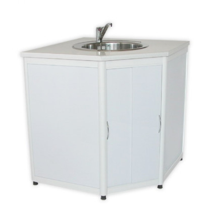 Тумба стоматологическая с угловой мойкой Фото товара Тумба стоматологическая с угловой мойкой