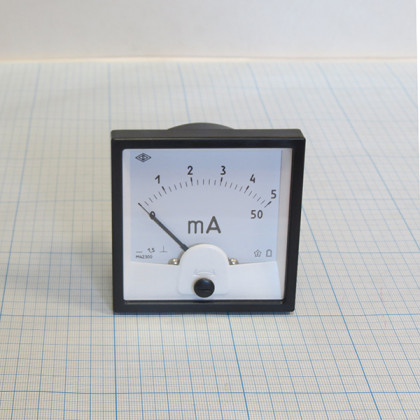 Миллиамперметр М42300 0..5/50 мА 1,5 Фото товара Миллиамперметр М42300 0..5/50 мА 1,5
