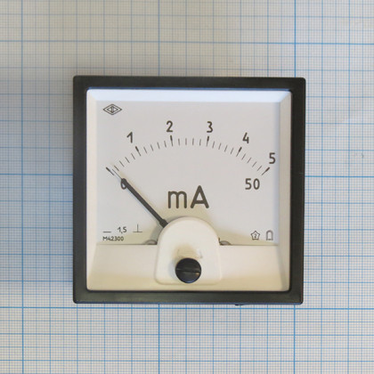 Миллиамперметр М42300 0..5/50 мА 1,5 Фото товара Миллиамперметр М42300 0..5/50 мА 1,5