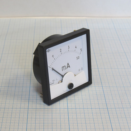Миллиамперметр М42300 0..5/50 мА 1,5 Фото товара Миллиамперметр М42300 0..5/50 мА 1,5