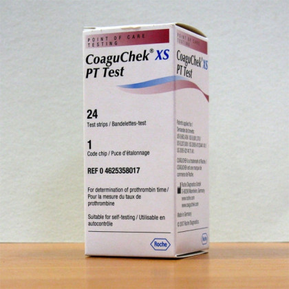 Тест-полоски CoaguChek XS PT Test Фото товара Тест-полоски CoaguChek XS PT Test
