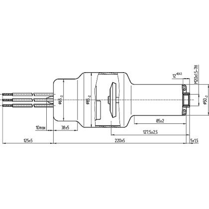 Трубка рентгеновская 6-10БД8-125 Фото товара Трубка рентгеновская 6-10БД8-125