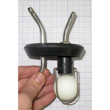 Крышка с 2-мя штуцерами и поплавком Фото товара Крышка с 2-мя штуцерами и поплавком