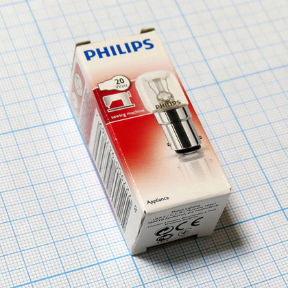 Лампа Philips T22x51 для швейных машин Фото товара Лампа Philips T22x51 для швейных машин