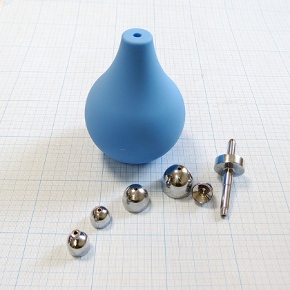 Баллон Политцера для ЛОР-продуваний в комплекте с 5 оливами A.Politzer Фото товара Баллон Политцера для ЛОР-продуваний в комплекте с 5 оливами A.Politzer