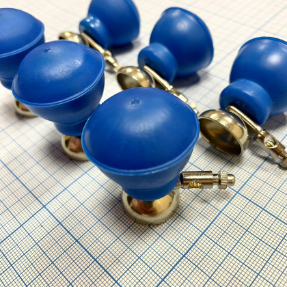 Фото товара Электрод грудной d24мм с винтом и зажимом (6 шт.упаковка) РФ