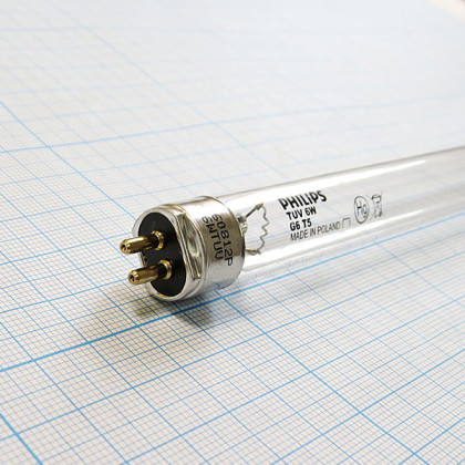 Лампа бактерицидная Philips TUV 6W G5 Фото товара Лампа бактерицидная Philips TUV 6W G5