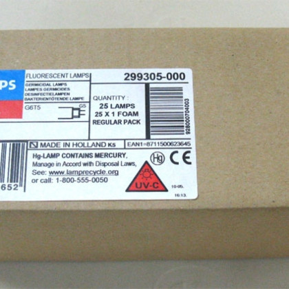 Лампа бактерицидная Philips TUV 6W G5 Фото товара Лампа бактерицидная Philips TUV 6W G5