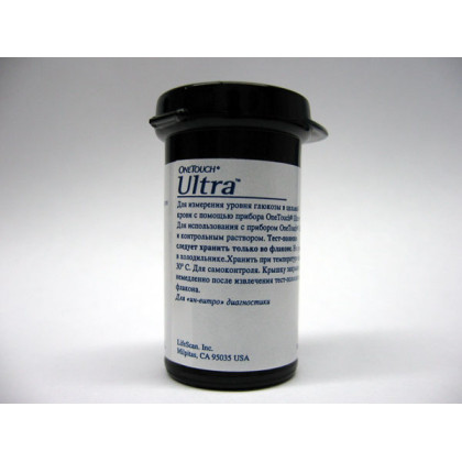 Тест-полоски к глюкометру One Touch Ultra (Easy) Фото товара Тест-полоски к глюкометру One Touch Ultra (Easy)