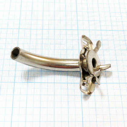 Трубка трахеотомическая металлическая ТТМ-4 Фото товара Трубка трахеотомическая металлическая ТТМ-4