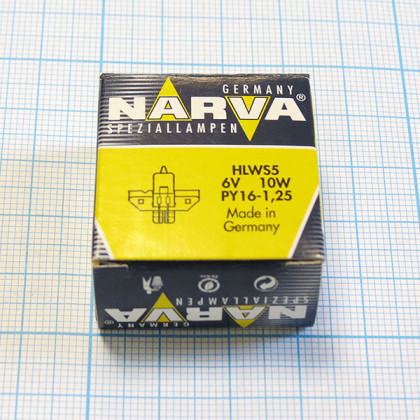 Лампа Narva 55122 HLWS 6V 10W Фото товара Лампа Narva 55122 HLWS 6V 10W