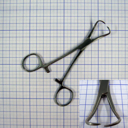 Зажим (Цапка) для операционного белья J-18-010 Фото товара Зажим (Цапка) для операционного белья J-18-010