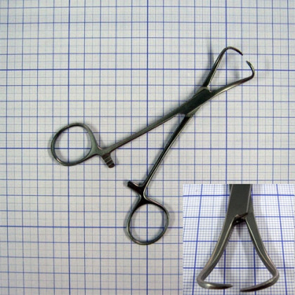 Зажим (Цапка) для операционного белья J-18-010 Фото товара Зажим (Цапка) для операционного белья J-18-010