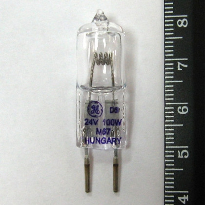 Лампа галогенная (галогеновая) General Electric GE 34663 M67 24V 100W GY6,35 Фото товара Лампа галогенная (галогеновая) General Electric GE 34663 M67 24V 100W GY6,35