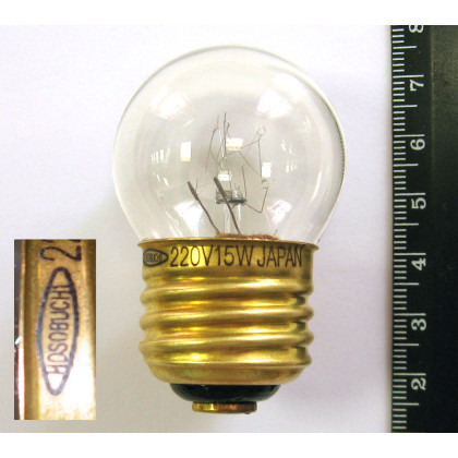 Фото товара Лампа накаливания HOSOBUCHI 220V 15W E27 (не оригинал)