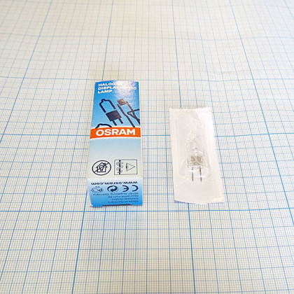 Лампа галогенная (галогеновая) Osram HLX 64250 6V 20W G4 Фото товара Лампа галогенная (галогеновая) Osram HLX 64250 6V 20W G4