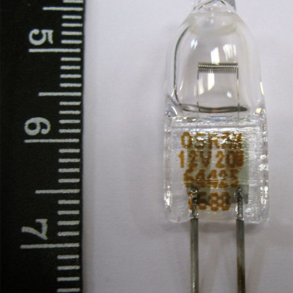 Лампа галогенная (галогеновая) Osram 64425 12V 20W G4 Фото товара Лампа галогенная (галогеновая) Osram 64425 12V 20W G4