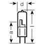 Лампа галогенная (галогеновая) Osram 64445U 24V 50W GY6,35 Фото товара Лампа галогенная (галогеновая) Osram 64445U 24V 50W GY6,35