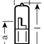 Лампа галогенная (галогеновая) Osram 64445U 24V 50W GY6,35 Фото товара Лампа галогенная (галогеновая) Osram 64445U 24V 50W GY6,35