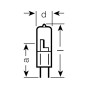 Лампа галогенная (галогеновая) Osram 64445U 24V 50W GY6,35 Фото товара Лампа галогенная (галогеновая) Osram 64445U 24V 50W GY6,35