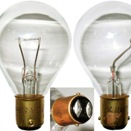 Лампа накаливания К 12-30-2 B15d Фото товара Лампа накаливания К 12-30-2 B15d