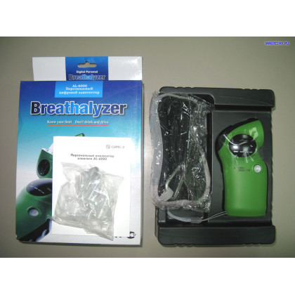 Анализатор паров этанола в выдыхаемом воздухе Alcoscan AL-1100 в комплекте с принадлежностями Фото товара Анализатор паров этанола в выдыхаемом воздухе Alcoscan AL-1100 в комплекте с принадлежностями