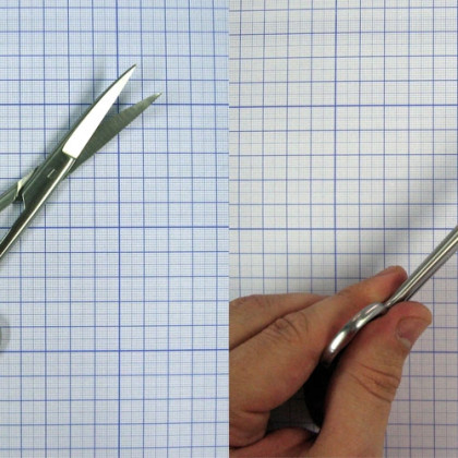 Фото товара Ножницы вертикально-изогнутые 145 мм J-22-041