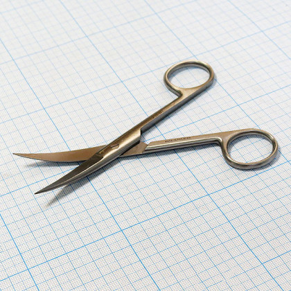 Фото товара Ножницы вертикально-изогнутые 145 мм J-22-041