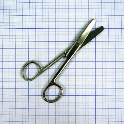 Фото товара Ножницы изогнутые тупоконечные 145 мм J-22-027