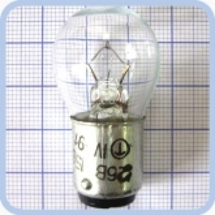 Фото товара Лампа СМ 26-15 B15d/18 самолетная накаливания