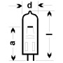 Лампа галогенная (галогеновая) Osram HLX 64610 12V 50W G6,35 Фото товара Лампа галогенная (галогеновая) Osram HLX 64610 12V 50W G6,35