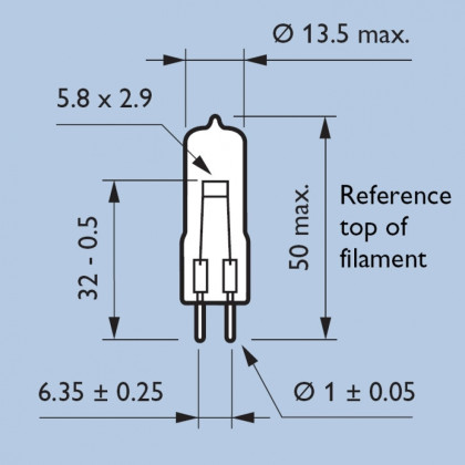 Лампа галогенная Philips 14623 17V 95W G6.35 Фото товара Лампа галогенная Philips 14623 17V 95W G6.35