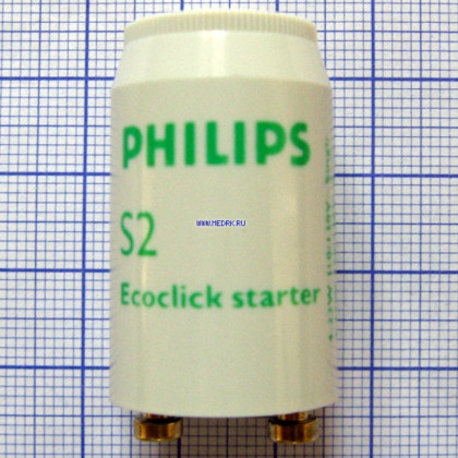Стартер Philips S2 4-22W Фото товара Стартер Philips S2 4-22W