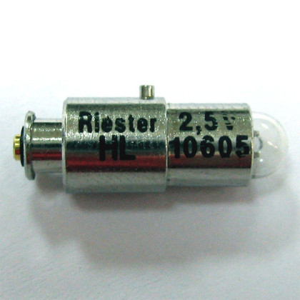 Лампа 10605 XL 2,5V для офтальмоскопа, e-scope, ri-scope® L1, L2, L3, ri-mini®, ri-derma® Riester Фото товара Лампа 10605 XL 2,5V для офтальмоскопа, e-scope, ri-scope® L1, L2, L3, ri-mini®, ri-derma® Riester