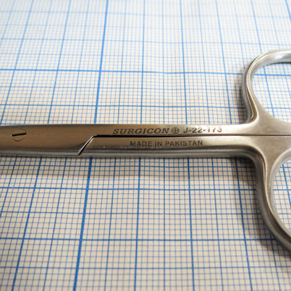 Фото товара Ножницы прямые тупоконечные 100 мм J-22-173