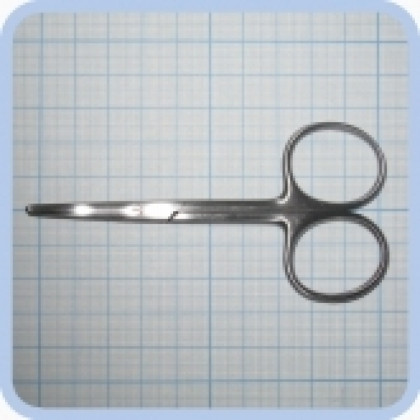 Фото товара Ножницы изогнутые тупоконечные 100 мм J-22-174