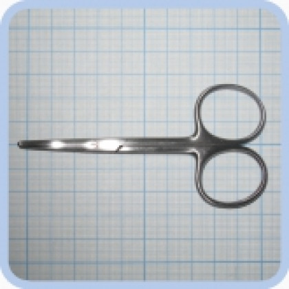 Фото товара Ножницы изогнутые тупоконечные 100 мм J-22-174