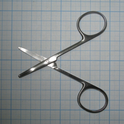 Фото товара Ножницы изогнутые тупоконечные 100 мм J-22-174