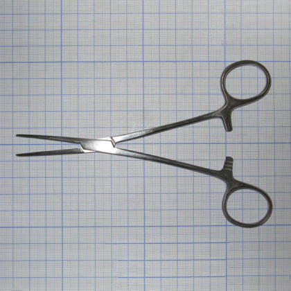 Зажим кровоостанавливающий зубчатый прямой №1 J-17-051 Фото товара Зажим кровоостанавливающий зубчатый прямой №1 J-17-051