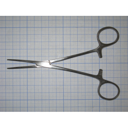 Зажим кровоостанавливающий зубчатый прямой №1 J-17-051 Фото товара Зажим кровоостанавливающий зубчатый прямой №1 J-17-051