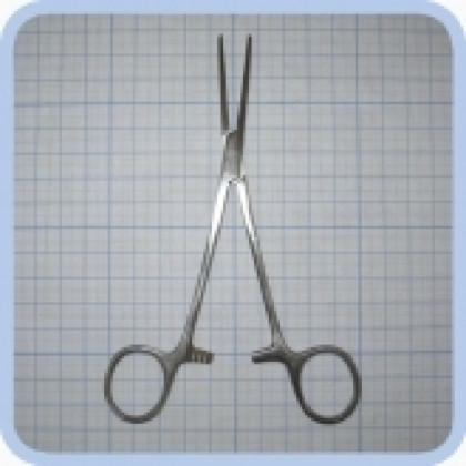 Зажим кровоостанавливающий зубчатый прямой №1 J-17-051 Фото товара Зажим кровоостанавливающий зубчатый прямой №1 J-17-051