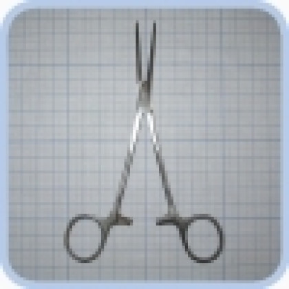 Зажим кровоостанавливающий зубчатый прямой №1 J-17-051 Фото товара Зажим кровоостанавливающий зубчатый прямой №1 J-17-051