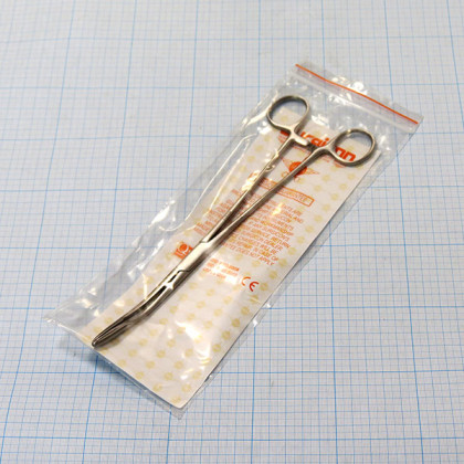 Фото товара Корнцанг изогнутый J-18-048 (Surgicon)