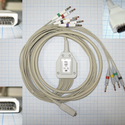 Кабель пациента FIAB F6738R для ЭКГ Фото товара Кабель пациента FIAB F6738R для ЭКГ