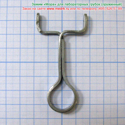 Зажим для трубок пружинный Мора Фото товара Зажим для трубок пружинный Мора