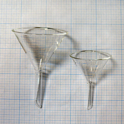 Воронки лабораторные тип В стекло ХС Фото товара Воронки лабораторные тип В стекло ХС