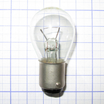 Лампа накаливания самолетная СМ 28-20 B15d/18 Фото товара Лампа накаливания самолетная СМ 28-20 B15d/18